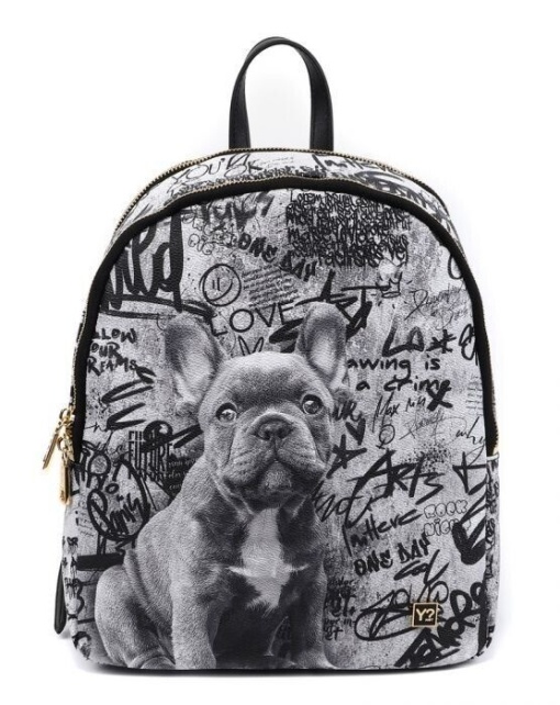 Раница Ynot Moodboard 010, 25x9x28cm, French dog