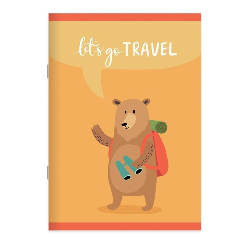 Тетрадка А4 60 Л., Ред, Картонена Корица, Travellers