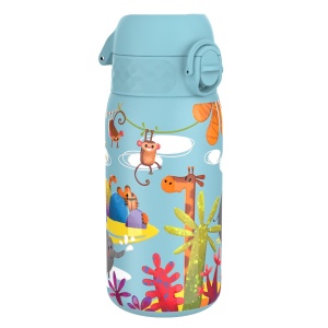 Бутилка за вода Ion8 Print, мет, 400ml, Safari - Img 3