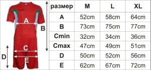 Екип за футбол/ волейбол/ хандбал, фланелка с шорти - червен с бяло и зелено - Img 2