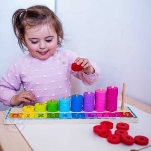 Игра за броене и цветове Монтесори 56 ел. - Img 2