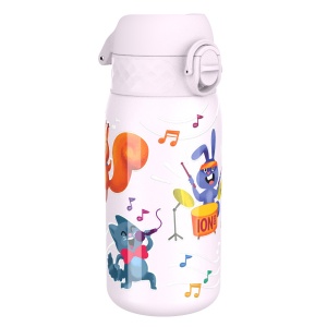 Бутилка за вода Ion8 Print, мет, 400ml,Animal Band - Img 2