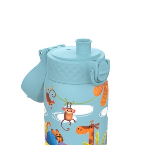Бутилка за вода Ion8 Print, мет, 400ml, Safari - Img 4