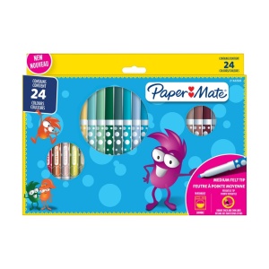 Флумастери Papermate Kids Colouring, 24 цвята