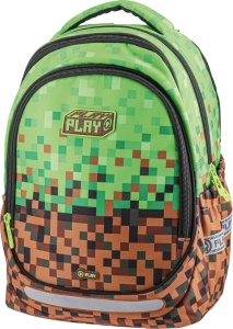 Анатомична Ученическа Раница Maxx Play Green