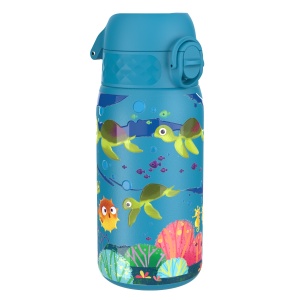 Бутилка за вода Ion8 Print, мет, 400ml, Sea Turtle