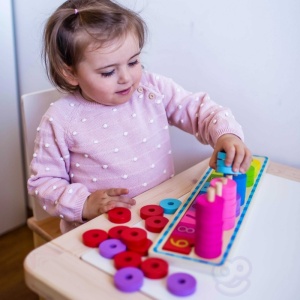Игра за броене и цветове Монтесори 56 ел. - Img 4