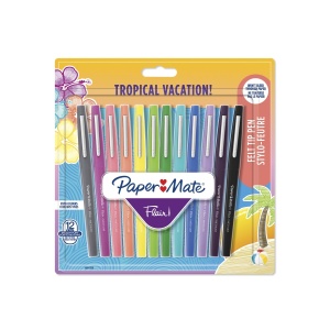 Флумастери Flair 12 цвята, tropical