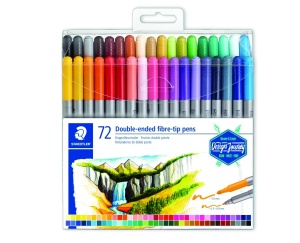 Флумастери Staedtler Design Journey , двувърхи, 72 цвята