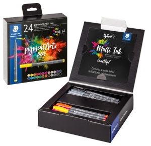 Флумастери Staedtler Pigment Brush 371, 24 цвята - Img 2