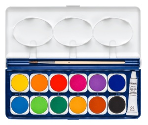 Акварелни боички Staedtler NC 888,12 цвята в кутия - Img 2