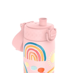 Бутилка за вода Ion8 Print, мет, 600ml, Rainbows - Img 2
