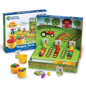 VEGGIE FARM образователен комплект за сортиране на зеленчуци