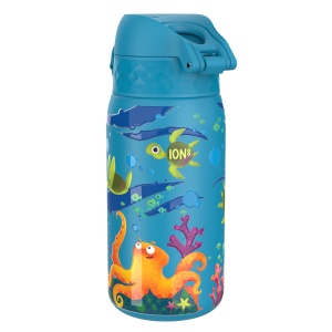 Бутилка за вода Ion8 Print, мет, 400ml, Sea Turtle - Img 3