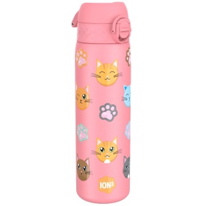 Бутилка за вода Ion8 Print, мет, 600ml, Cats - Img 3