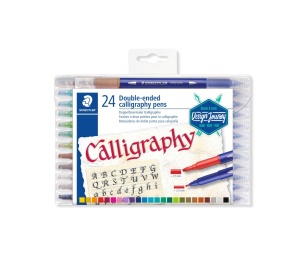 Калиграфски маркери Staedtler Design Journey , двувърхи, 24 цвята
