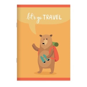 Тетрадка А4 60 Л., Ред, Картонена Корица, Travellers