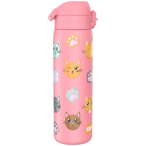 Бутилка за вода Ion8 Print, мет, 600ml, Cats - Img 4