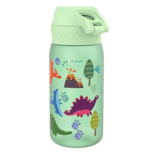 Бутилка за вода Ion8 Print, рец.пл, 350ml,Dinosaur