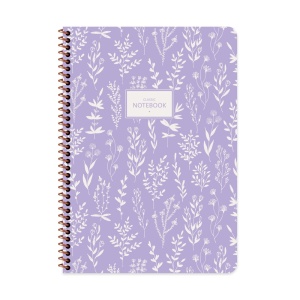 Тетрадка А4 80 Л., ШР, Спирала, Карт. Корица, Поле Pastel Flora