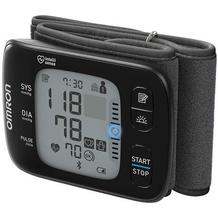 OMRON RS7 INTELLI IT- Tensiometru de incheietura, conectivitate Bluetooth, Negru