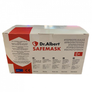 DR ALBERT 3PLY - Masti Medicale Tip II, Set 50 buc, Certificare CE - Img 5