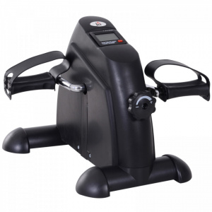 HOMCOM A90-179BK - Mini Bicicletă Pedalare, Fitness Antrenament, Reabilitare