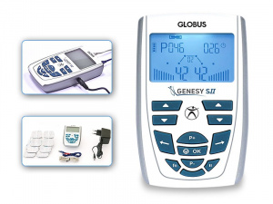 GLOBUS GENESY SII - Electrostimulator 2 Canale, Fizioterapie Profesionala, 60 Programe, uz uman unisex