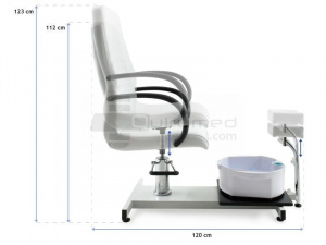 QMED 955-WB-3820 - Scaun Pedichiura Profesional, Jacuzzi Integrat, Hidromasaj - Img 2
