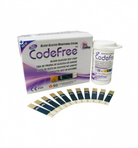 SD Code Free - Teste Glicemie 50 buc, Glucometru Rapid, Monitorizare Zahar Sang