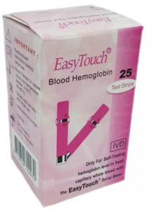 EASYTOUCH - Teste Hemoglobina, 25buc/cutie, Monitorizare Rapida, Precisa, Acasa