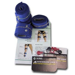 KIT FITNESS TOP - Benzi Elastice Conductoare, Electrostimulator 8 Benzi, Coapse si Picioare