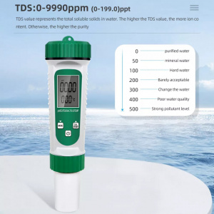 OW-786 Multimetru 6in1 pH/EC/TDS/Salt/S.g/TEMP meter pentru lichide - Img 4