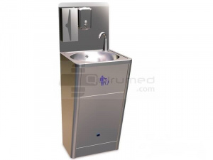 QMED 815-061414 - Chiuveta Otel Inoxidabil, Picior Integrat, Instalare - Img 2