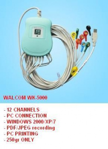 WK-5000 - Electrocardiograf Portabil 12 Canale, Profesional Digital, Interfata PC