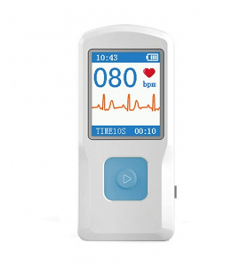 CONTEC PM10- Electrocardiograf ECG portabil, cu acumulator, conectare USB si BT - Img 1