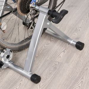 HOMCOM 5661-0061- Suport rola pentru bicicleta magnetic pentru antrenament acasa, argintiu - Img 7