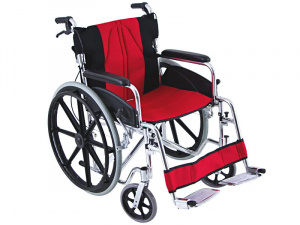 QMED 1041-ALK972LABJ-24 - Scaun Rulant Pliabil, Aluminiu, Autopropulsabil