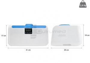 QMED 927-CE-7200A - Aparat Ultrasunete Incalzit, Curatare Profesionala, 2.5L - Img 2