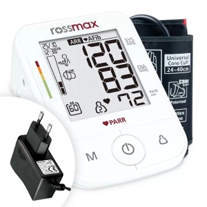 ROSSMAX X5 - Tensiometru Digital, Detectie AFib si Aritmie, Adaptor Priza