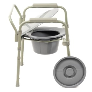 ANTAR AT51026- Scaun WC de camera pliabil, multifunctional, din otel - Img 2