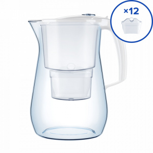 AQUAPHOR ONYX - Cană Filtrantă, 12 Cartușe, Filtrare Apă Potabilă