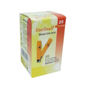 EASYTOUCH - Teste Acid Uric, 25buc/cutie, Monitorizare Acasă, Rapid si Precis