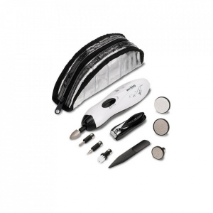 INN-031 - Set Manichiura Pedichiura, Portabil cu 9 Accesorii, Lumina LED