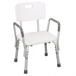 JL736L - Scaun de Dus Aluminiu, Cu Spatar si Manere, Reglabil