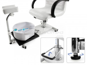 QMED 955-WB-3820 - Scaun Pedichiura Profesional, Jacuzzi Integrat, Hidromasaj - Img 5