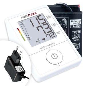 ROSSMAX X1 - Tensiometru Digital Automat, Brat, Functii Avansate, Adaptor priza