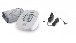 OMRON M2 BASIC (HEM-7121J-E) - tensiometru digital, automat, de brat, INTELLISENSE, cu adaptor de priza inclus - Img 1