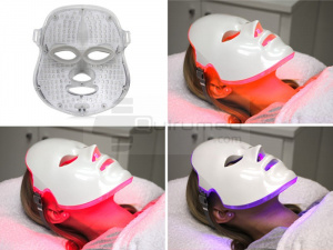 QMED 084-ALM-100 - Masca LED Fototerapie, Rejuvenare Piele, Anti-Acnee - Img 3