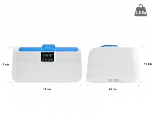 QMED 927-CE-7200A- Aparat de curatare cu ultrasunete incalzit 2.5 L - Img 2